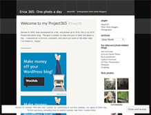 Tablet Screenshot of erica365.wordpress.com