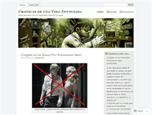 Tablet Screenshot of cronicasdeunavida.wordpress.com