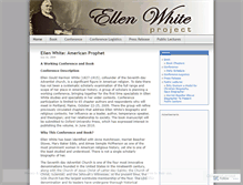 Tablet Screenshot of ellenwhiteproject.wordpress.com