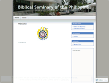 Tablet Screenshot of biblicalseminary.wordpress.com