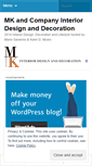 Mobile Screenshot of mkandcompanyinteriordesign.wordpress.com