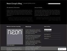 Tablet Screenshot of neongroup.wordpress.com
