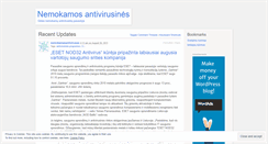 Desktop Screenshot of nemokamasantivirusas.wordpress.com