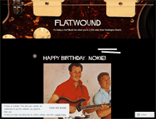 Tablet Screenshot of flatwound.wordpress.com