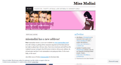 Desktop Screenshot of missmalini.wordpress.com
