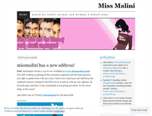 Tablet Screenshot of missmalini.wordpress.com