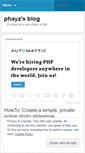 Mobile Screenshot of phayz.wordpress.com