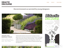 Tablet Screenshot of didacticdiscourse.wordpress.com