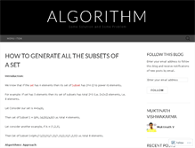 Tablet Screenshot of algorithm3.wordpress.com