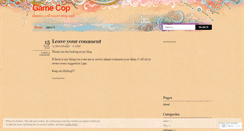 Desktop Screenshot of gamecop.wordpress.com