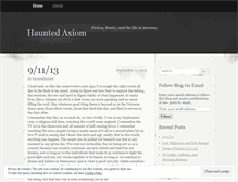 Tablet Screenshot of hauntedaxiom.wordpress.com