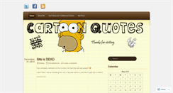 Desktop Screenshot of cartoonquotes.wordpress.com