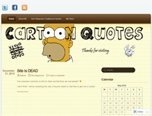 Tablet Screenshot of cartoonquotes.wordpress.com