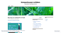 Desktop Screenshot of klompenhouwerschilders.wordpress.com