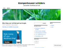 Tablet Screenshot of klompenhouwerschilders.wordpress.com