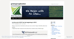 Desktop Screenshot of greengroupboston.wordpress.com