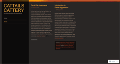 Desktop Screenshot of cattailscattery.wordpress.com