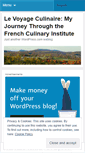 Mobile Screenshot of levoyageculinaire.wordpress.com