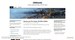 Desktop Screenshot of orfireinfo.wordpress.com