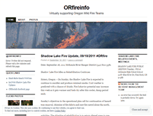 Tablet Screenshot of orfireinfo.wordpress.com