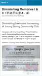 Mobile Screenshot of diminishingmemories.wordpress.com