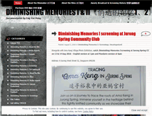 Tablet Screenshot of diminishingmemories.wordpress.com