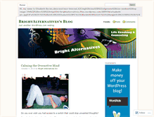 Tablet Screenshot of brightalternatives.wordpress.com