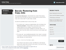Tablet Screenshot of linuxcorp.wordpress.com