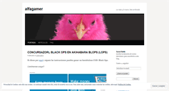 Desktop Screenshot of elarchivodealfagamer.wordpress.com