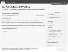 Tablet Screenshot of drpatrickbaysdo.wordpress.com