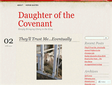 Tablet Screenshot of daughterofthecovenant.wordpress.com