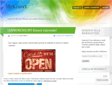 Tablet Screenshot of mykinect.wordpress.com