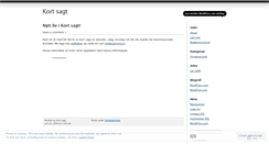 Desktop Screenshot of kortsagtorg.wordpress.com