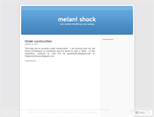 Tablet Screenshot of melanishock.wordpress.com