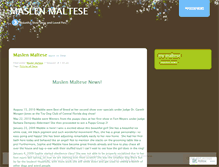 Tablet Screenshot of malteselove.wordpress.com