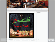 Tablet Screenshot of gowasabi.wordpress.com