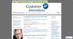 Desktop Screenshot of customerinnovations.wordpress.com