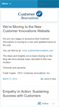 Mobile Screenshot of customerinnovations.wordpress.com