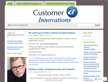 Tablet Screenshot of customerinnovations.wordpress.com