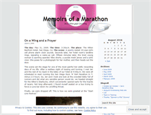 Tablet Screenshot of marathonmemoirs.wordpress.com