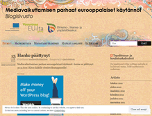 Tablet Screenshot of mediavaikuttaminen.wordpress.com