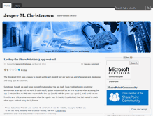 Tablet Screenshot of jespermchristensen.wordpress.com