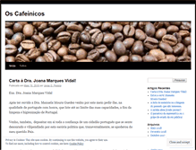 Tablet Screenshot of oscafeinicos.wordpress.com