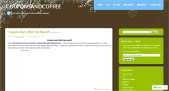 Desktop Screenshot of couponsandcoffee.wordpress.com