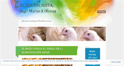 Desktop Screenshot of elzootecnista.wordpress.com