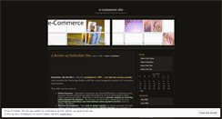 Desktop Screenshot of ecommercesite.wordpress.com