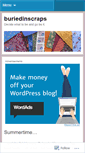 Mobile Screenshot of buriedinscraps.wordpress.com