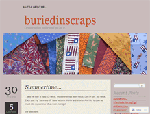 Tablet Screenshot of buriedinscraps.wordpress.com