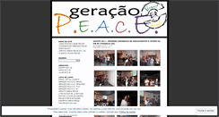 Desktop Screenshot of geracaopeace.wordpress.com