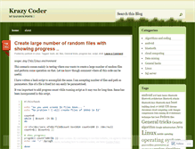 Tablet Screenshot of krazycoder.wordpress.com